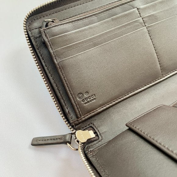 Gucci Microguccissima Zip Around Long Wallet Brown new with dustbag - Picture 6 of 7
